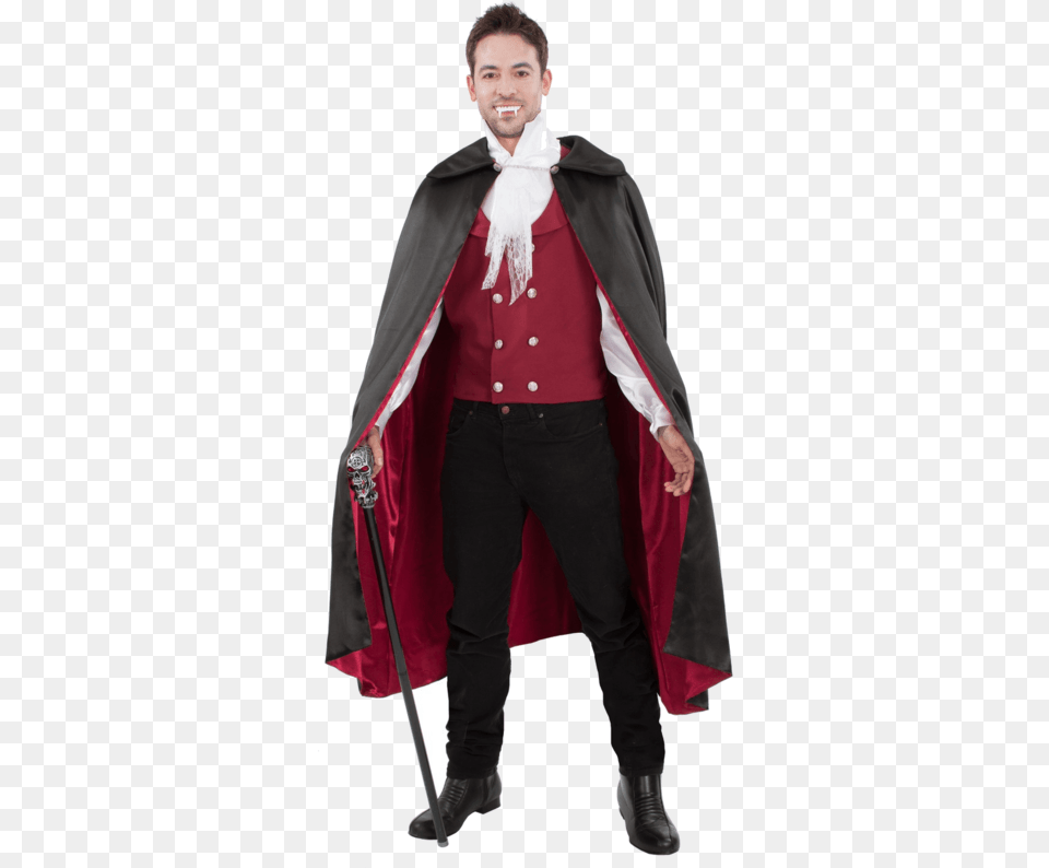 Male Vampire Costume, Fashion, Cape, Clothing, Adult Free Transparent Png