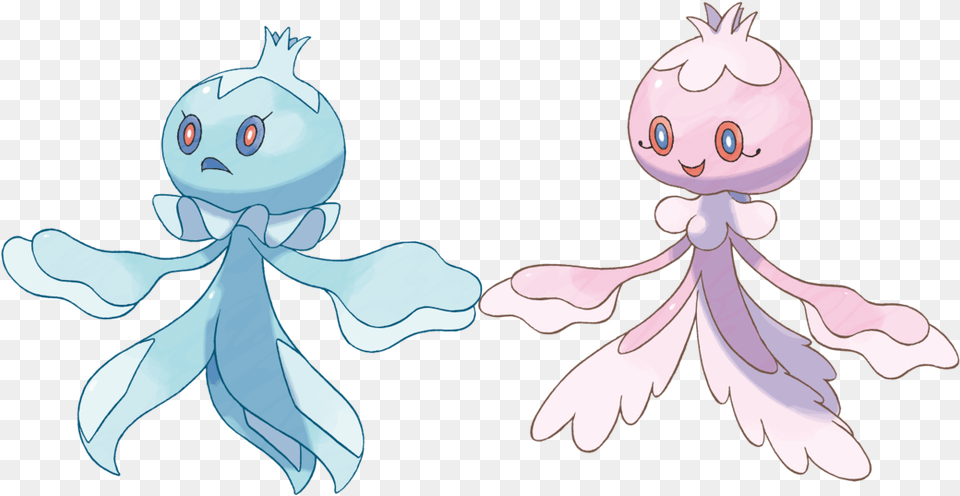 Male Version Of This Pokemon Is Blue And Mean Female Frillish Pokemon Sword, Baby, Person, Book, Comics Free Png Download