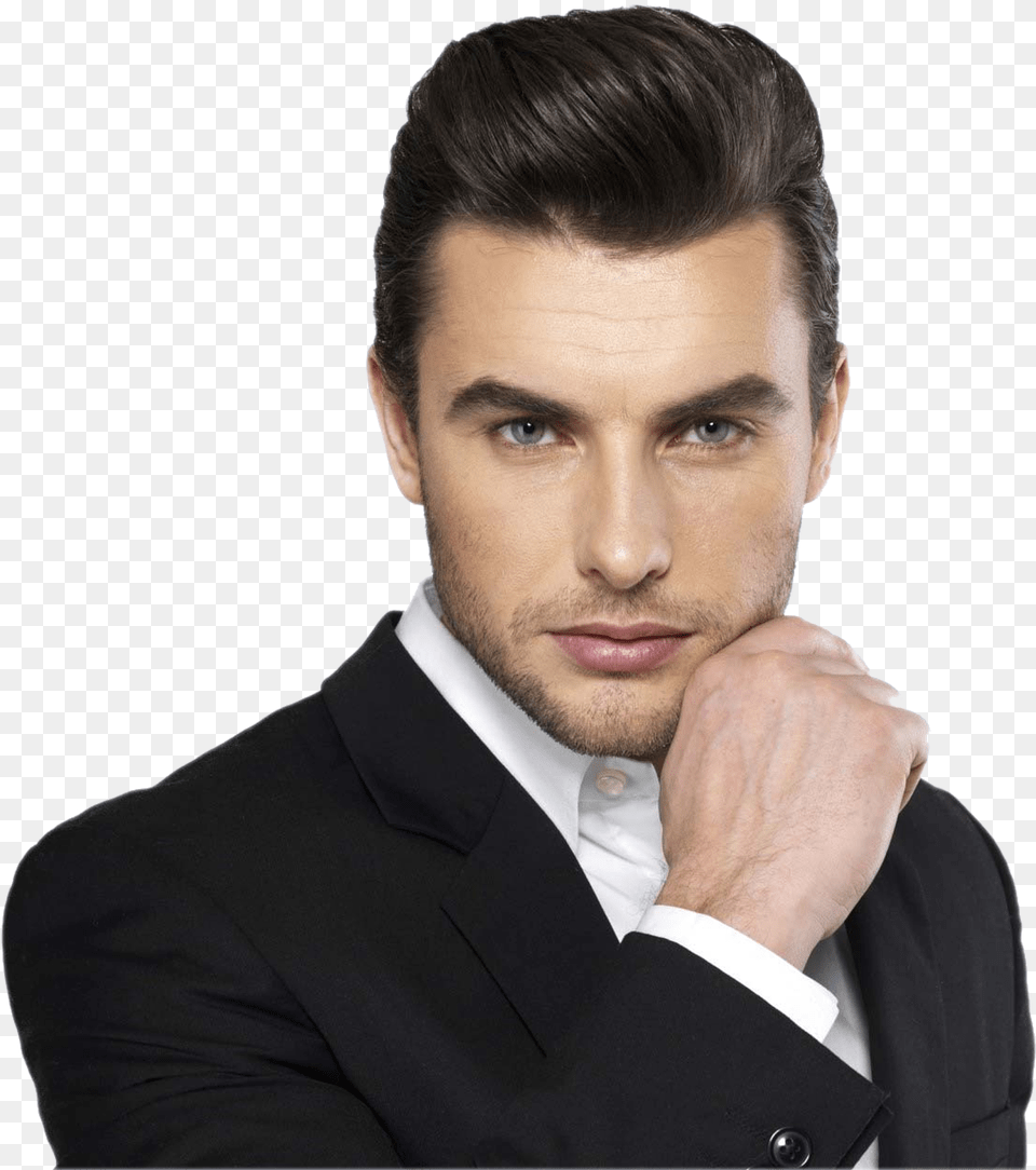 Male Wig Hair Style On Coat Pant, Portrait, Photography, Person, Suit Free Png Download