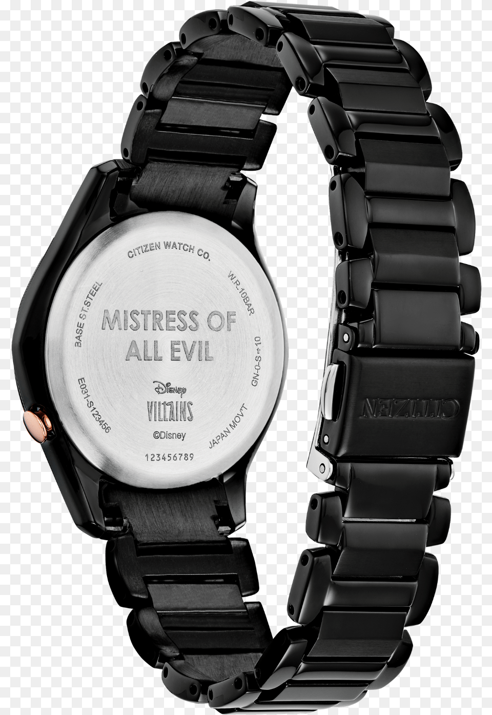 Maleficent Back View Analog Watch, Arm, Body Part, Person, Wristwatch Png