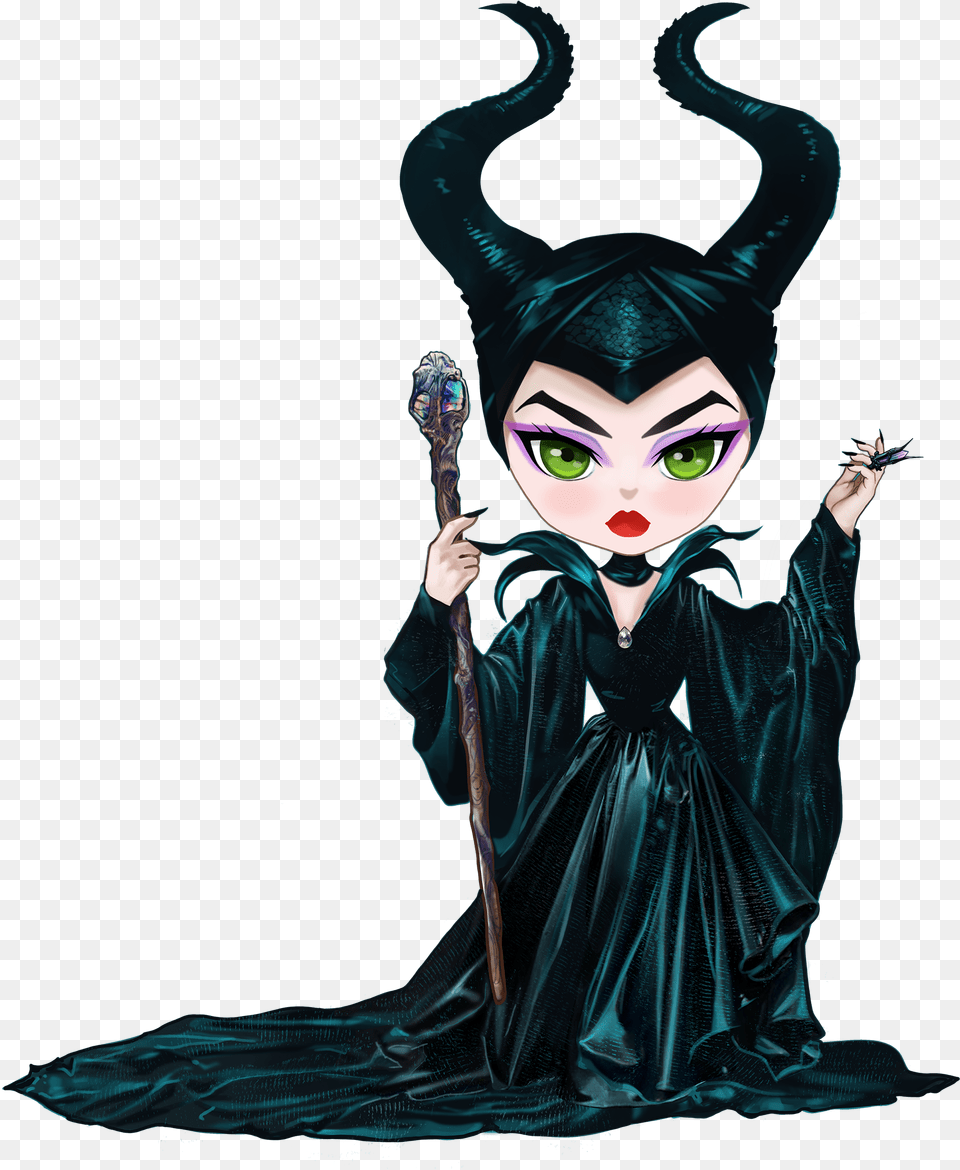 Maleficent Clip Art By Cathpalug On Etsy Illustration, Fashion, Adult, Female, Person Free Transparent Png