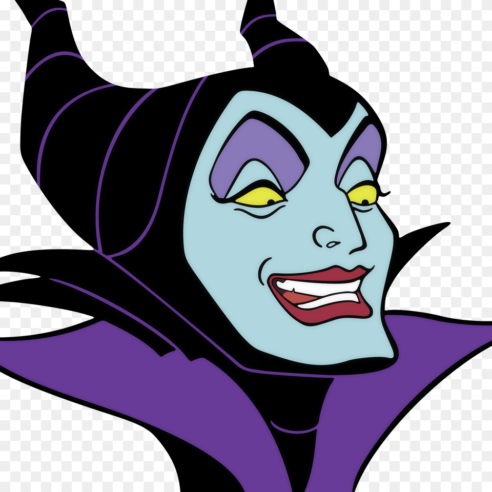 Maleficent Crown Cliparts Maleficent, Purple, Face, Head, Person Free Png