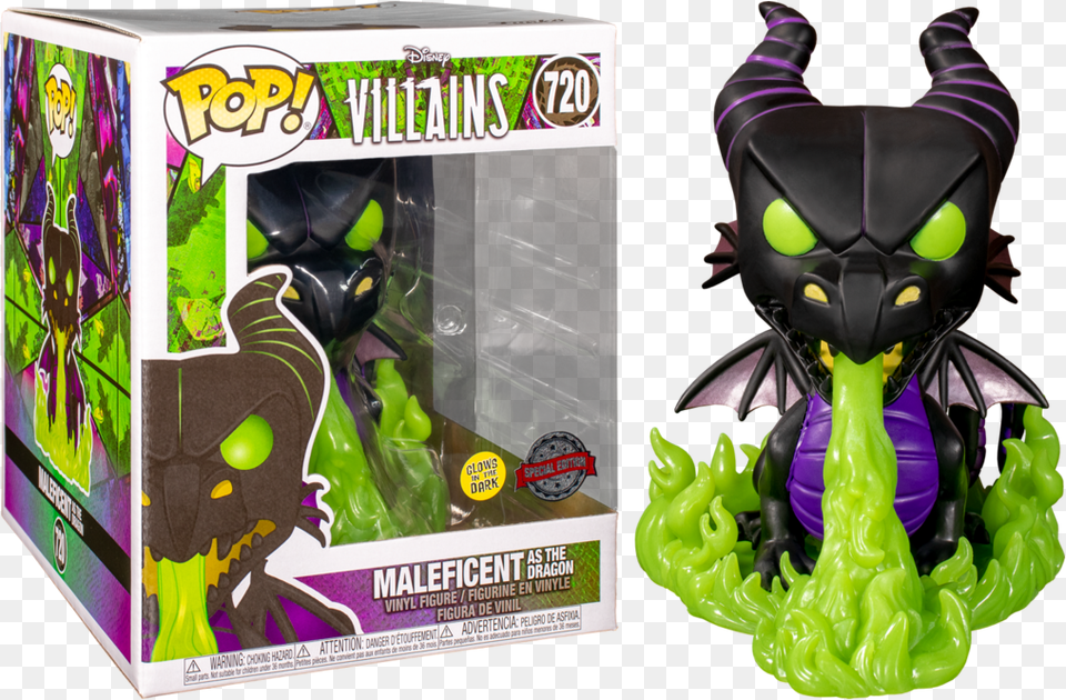 Maleficent Dragon Glow In The Dark Pop, Toy, Person Png