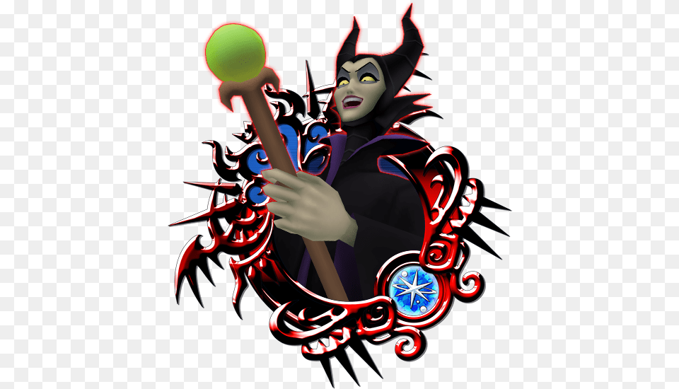 Maleficent High Kingdom Hearts Union X Medals, People, Person, Adult, Female Free Png Download