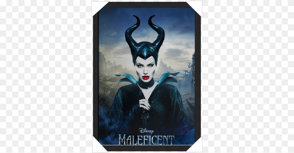 Maleficent Movie Poster Transparent Angelina Jolie Ice Queen, Adult, Female, Person, Woman Free Png