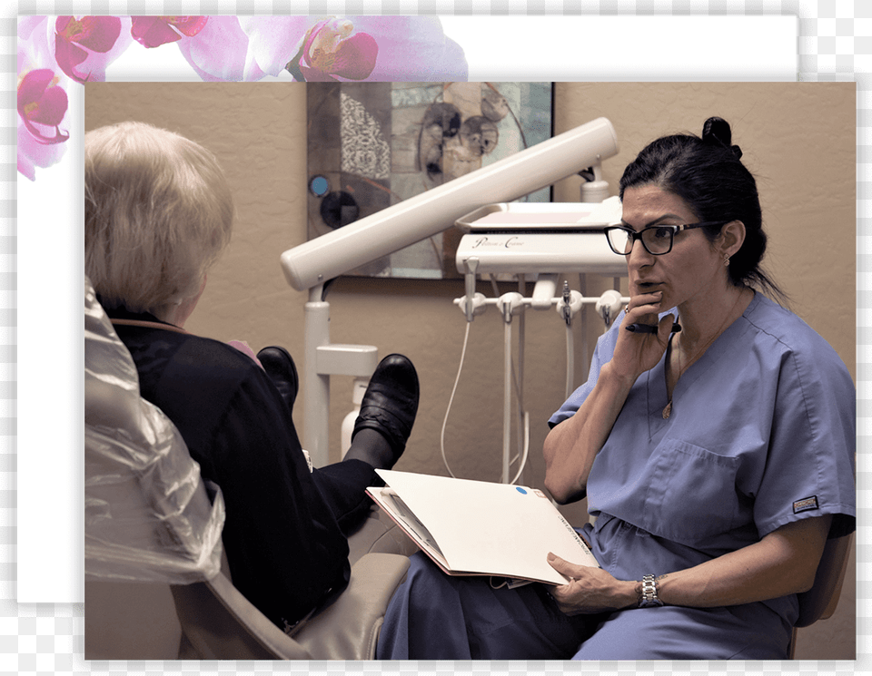 Malek Periodontics Patient Sitting, Woman, Person, Female, Hospital Png Image