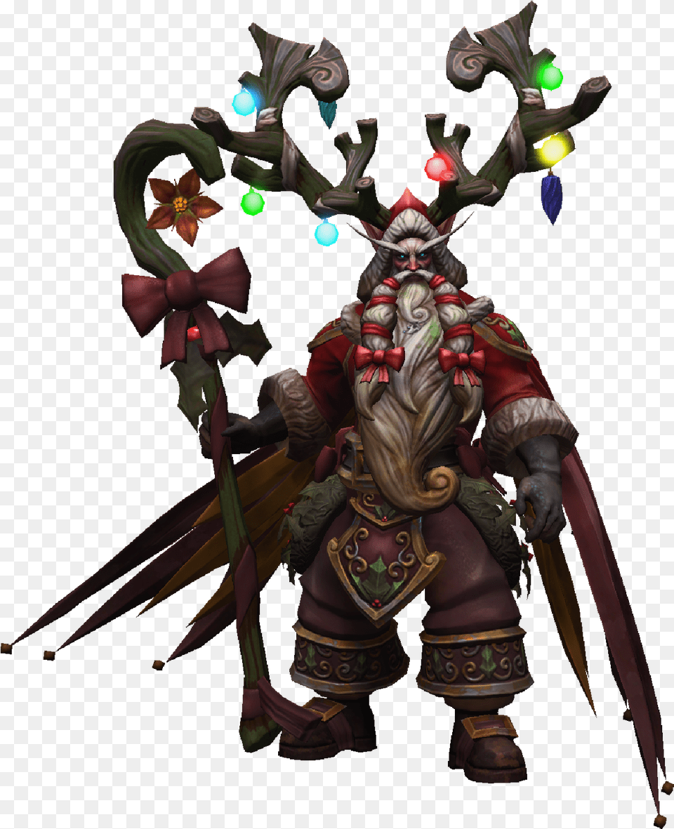 Malfurion Winter Veil Greatfather Naughty Skin Brown Dust Characters Seir, Adult, Bride, Female, Person Free Png