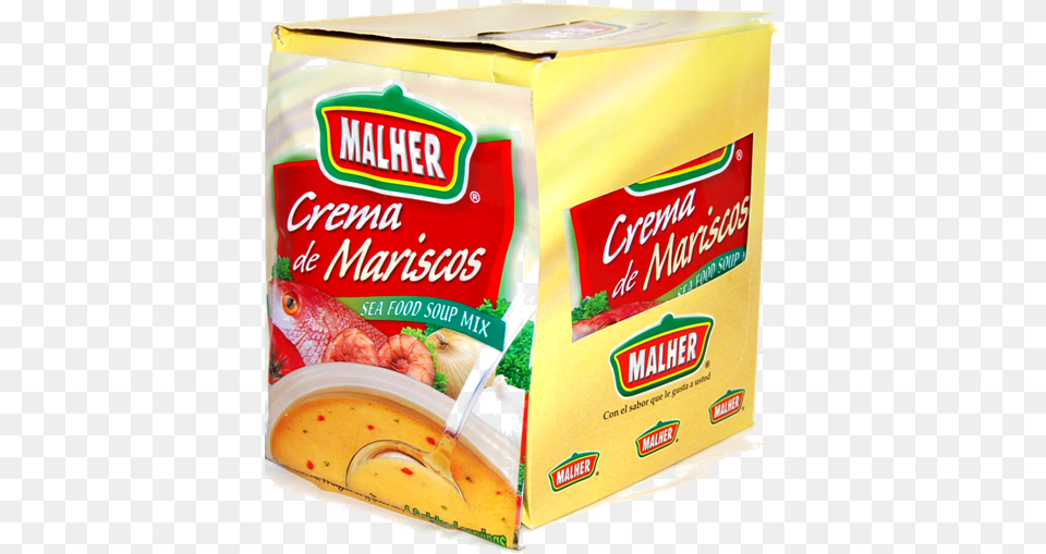 Malher Crema De Mariscos Soup Mix 285 Oz Packet, Bowl, Food, Meal, Dish Png