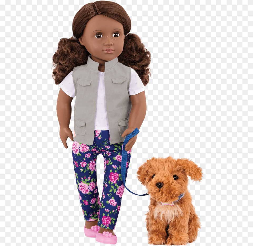 Malia And Poodle 18 Inch Doll And Pet Our Generation Dolls Malia, Toy, Person, Head, Face Free Png Download