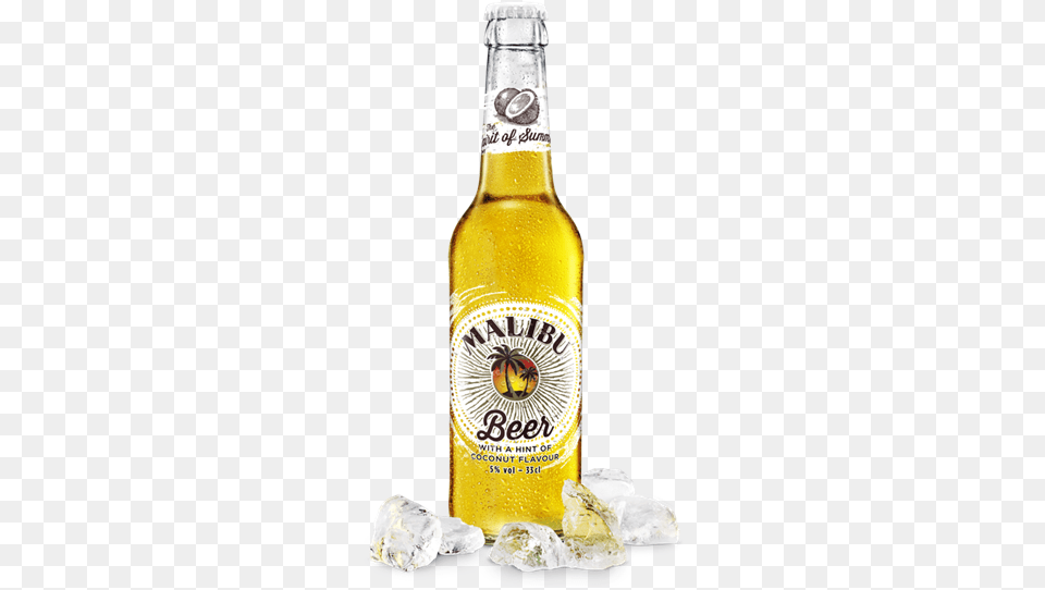 Malibu Cocktails Pina Colada Light, Alcohol, Beer, Beer Bottle, Beverage Png Image