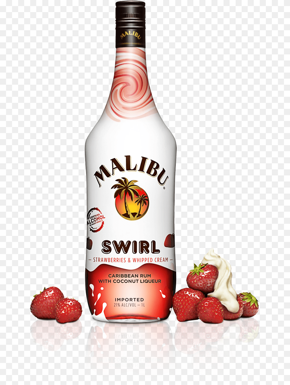 Malibu Swirl, Fruit, Berry, Strawberry, Produce Free Png