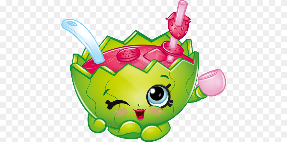 Mallory Watermelon Punch Shopkins Picture, Cutlery, Spoon, Dynamite, Weapon Free Png Download