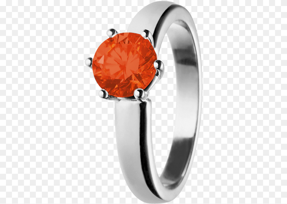 Malm Fire Opal Orange In White Gold Tansanit Ring In Weissgold Malm, Accessories, Diamond, Gemstone, Jewelry Free Png Download