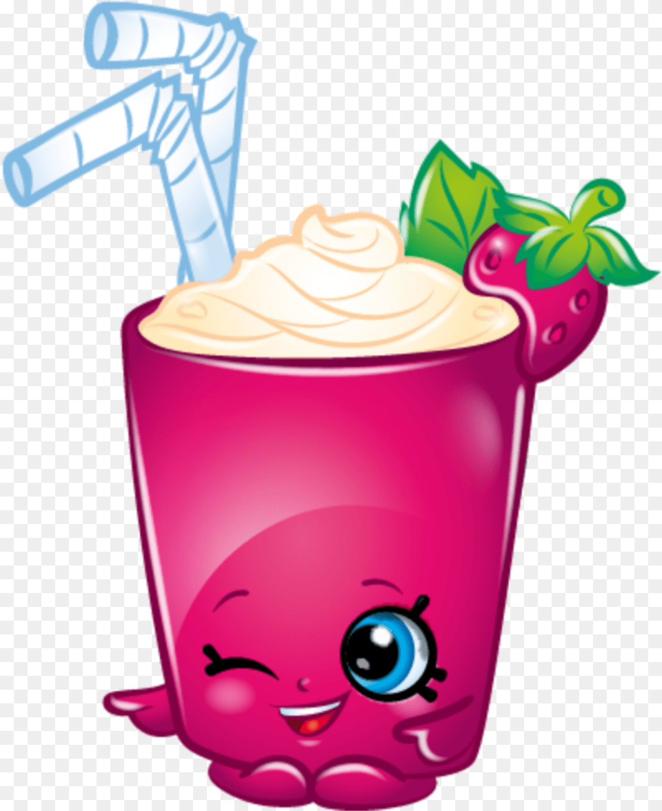 Malteada Shopkins Berry Smoothie, Cup, Whipped Cream, Ice Cream, Food Png Image