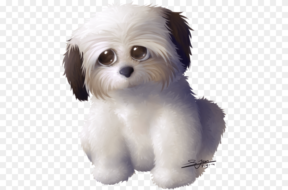 Maltese Clipart Emoji Dog Shih Tzu, Animal, Canine, Mammal, Pet Free Png