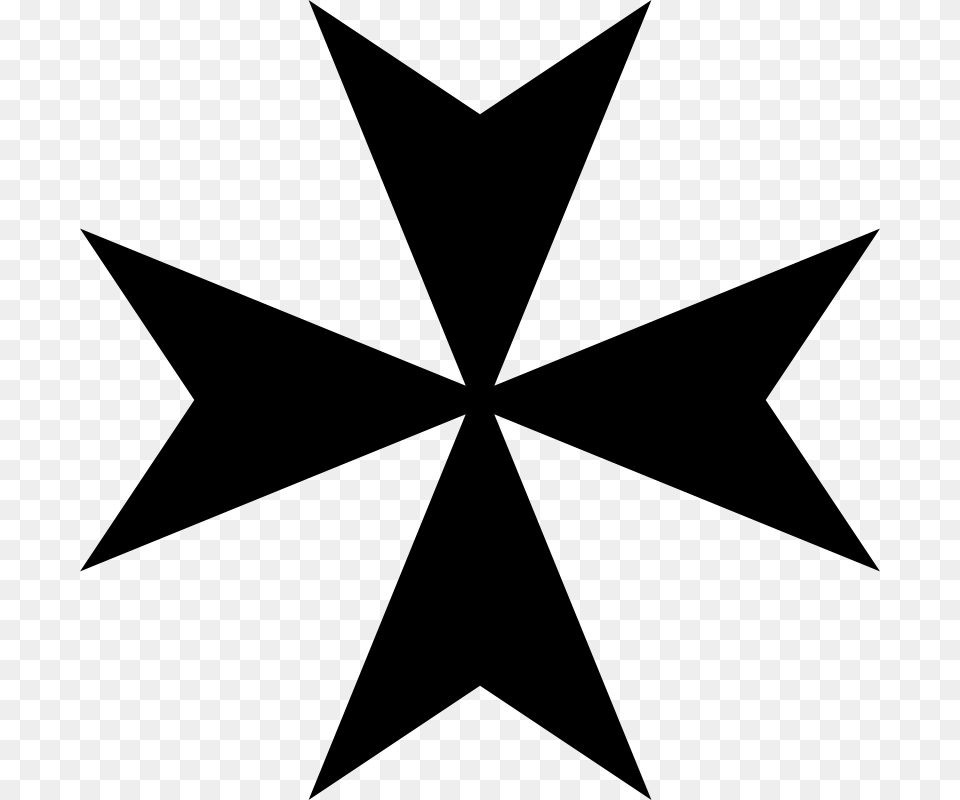 Maltese Cross, Gray Png Image