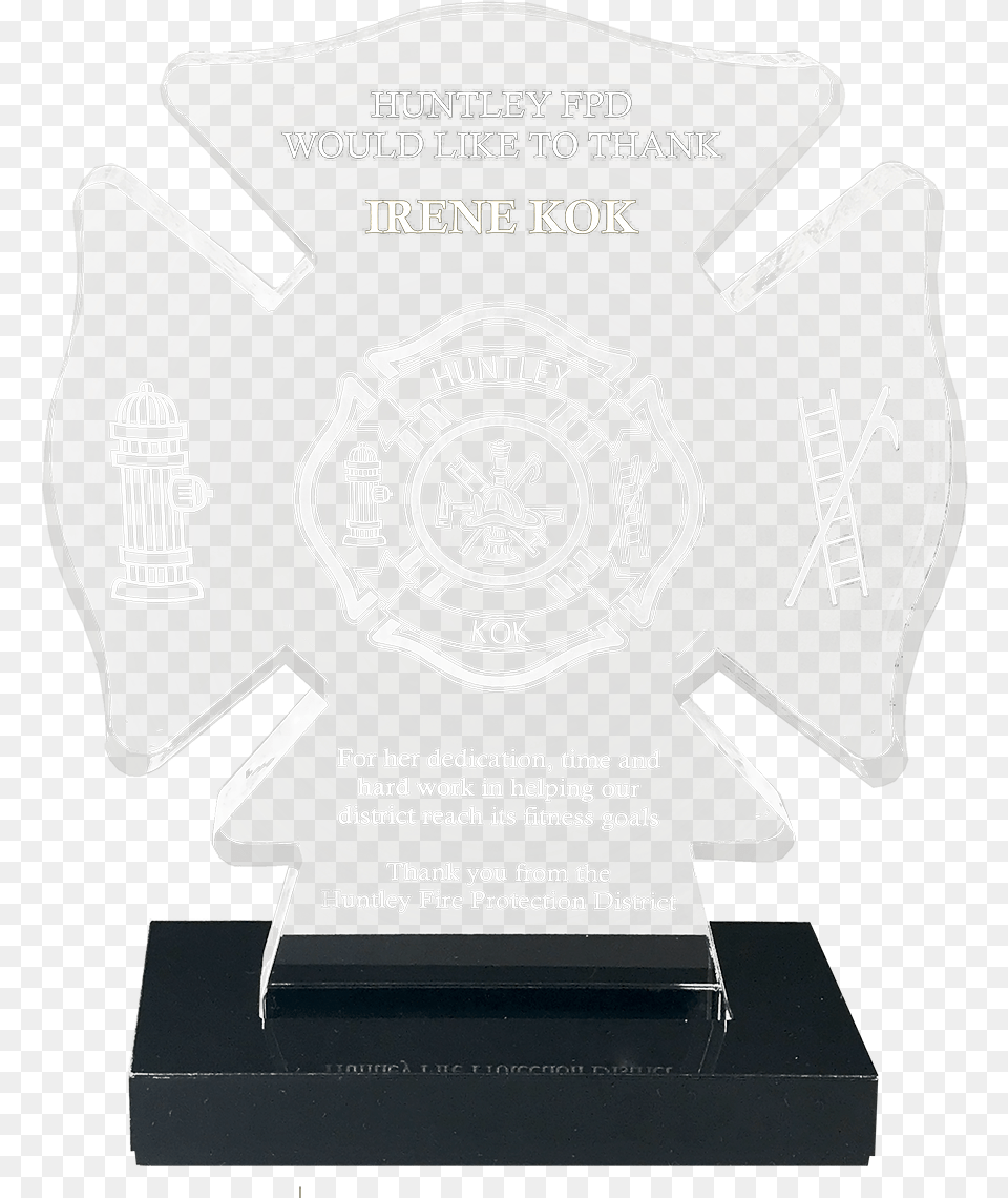 Maltese Cross Acrylic Award Trophy, Gravestone, Tomb Png