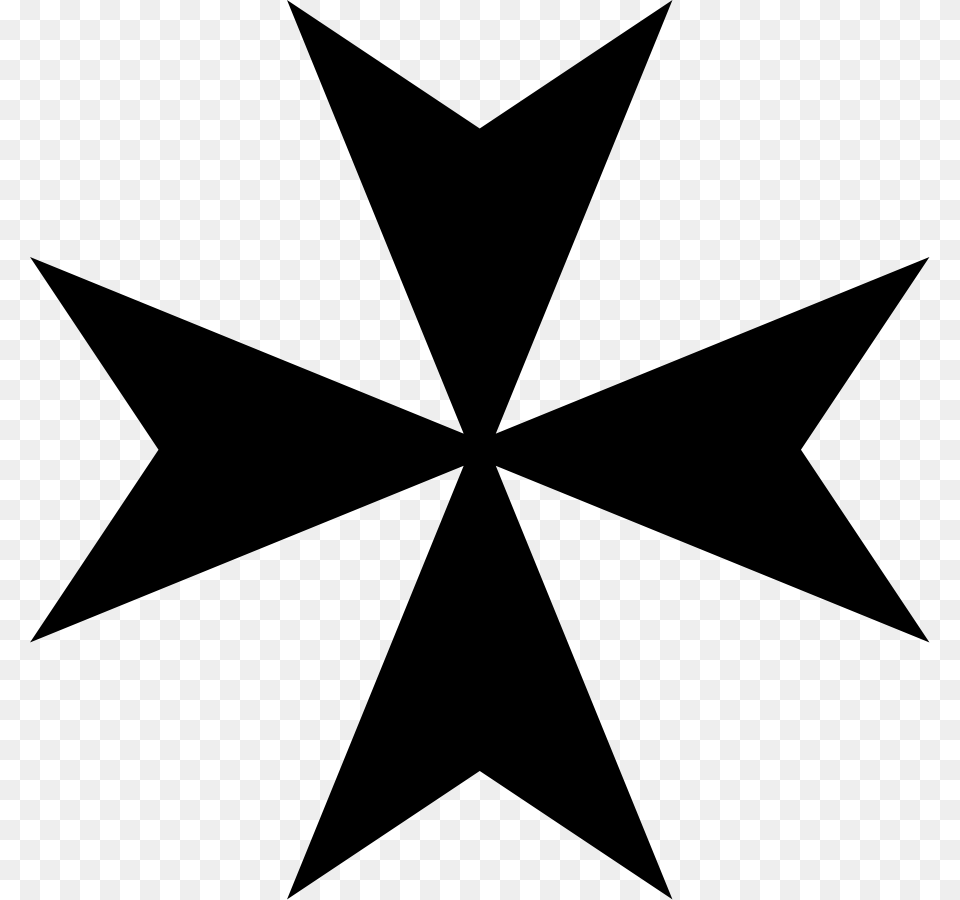 Maltese Cross Clip Arts For Web, Gray Free Png