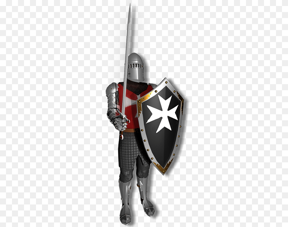 Maltese Cross Knight, Armor, Adult, Male, Man Free Png Download