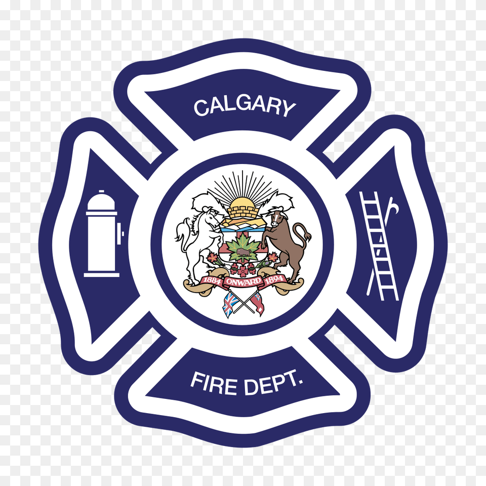Maltese Cross Sioux City Fire Department Logo, Badge, Symbol, Emblem, Food Free Png Download