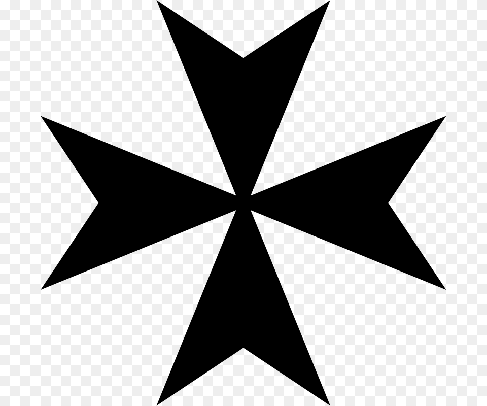 Maltese Cross Vector, Gray Free Png Download