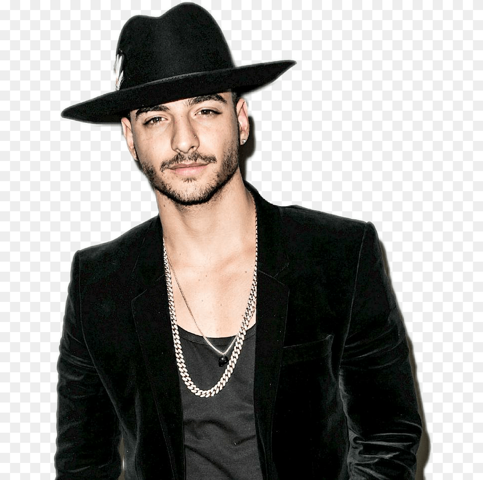 Maluma Sticker Maluma Mala Mia Letra, Clothing, Hat, Accessories, Necklace Free Transparent Png