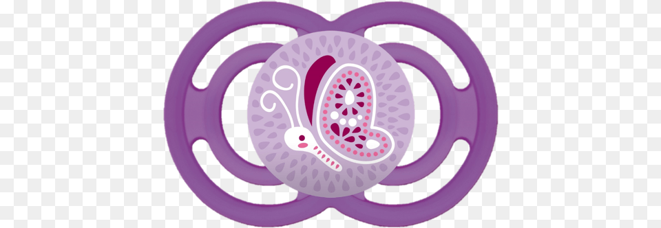 Mam Perfect Baby Pacifier Mam Perfect 6 Months, Purple, Toy, Rattle, Disk Free Transparent Png