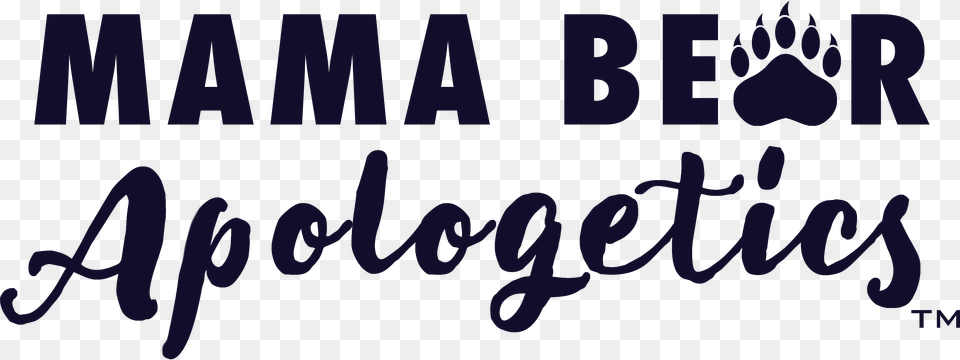 Mama Bear Apologetics Calligraphy, Text Png Image