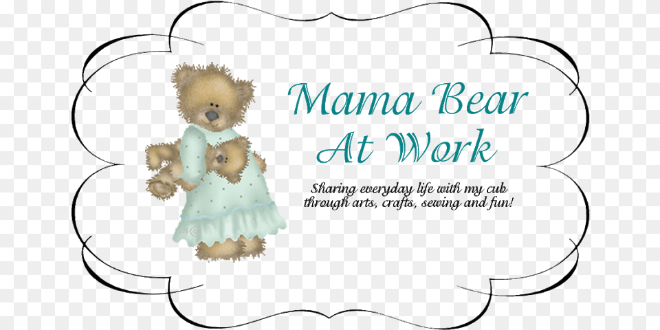 Mama Bear At Work Teddy Bear, Toy, Teddy Bear Free Png Download