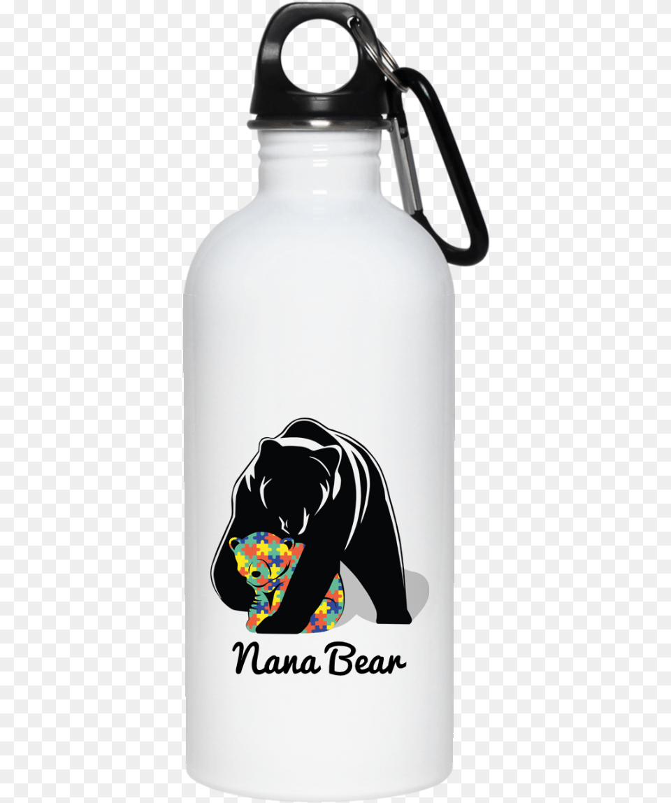 Mama Bear Customizable Stainless Steel Water Bottle 99 Problems But Beer Solves Them Funny Tee, Animal, Mammal, Water Bottle, Wildlife Png Image