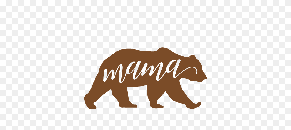 Mama Bear Cuts Scrapbook Cute Clipart, Animal, Mammal, Wildlife, Brown Bear Free Png