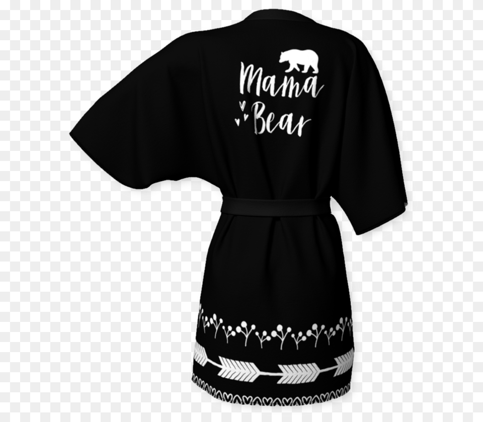 Mama Bear Kimono Robe Active Shirt, Clothing, Fashion, Formal Wear, T-shirt Free Png