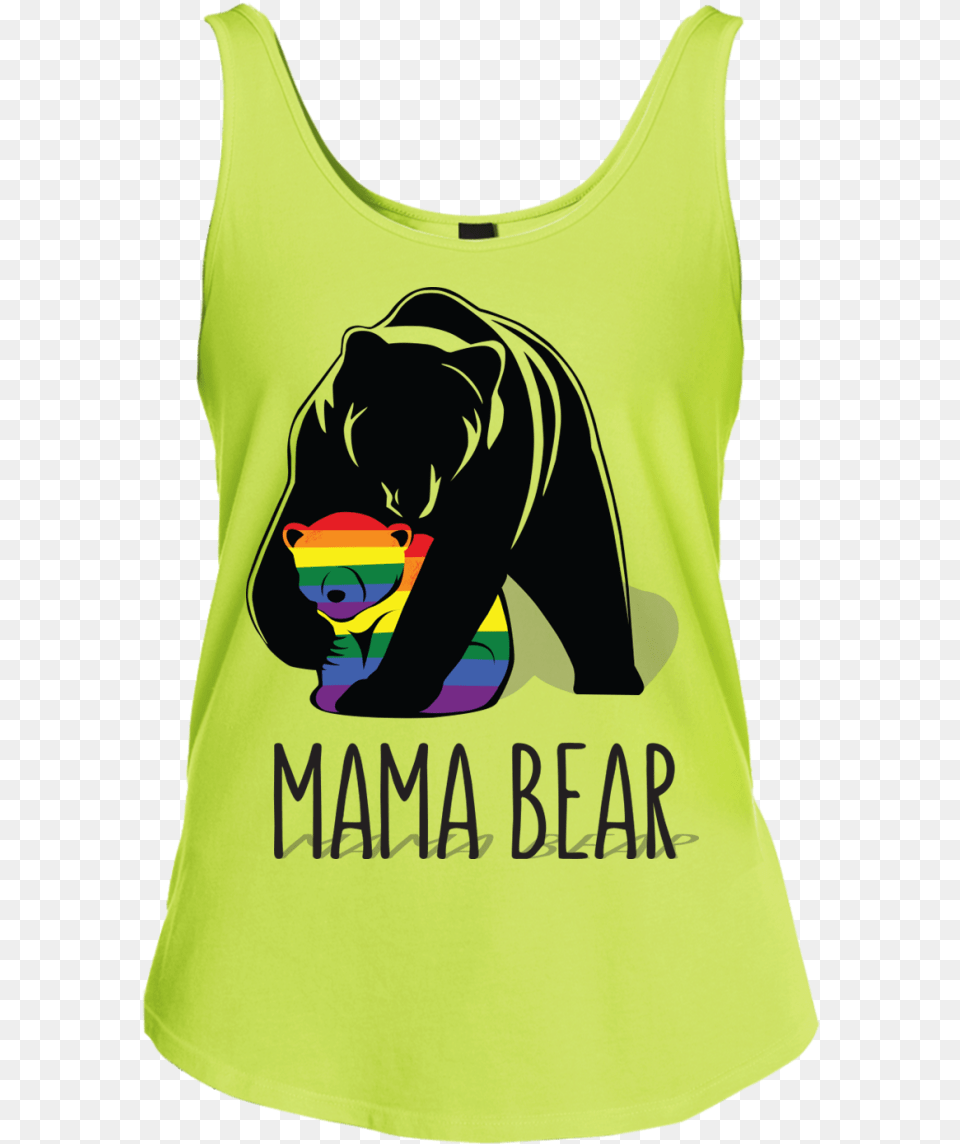 Mama Bear Lgbtq Threads Junior Fit Cotton Tank Top Papa Bear Lgbtq Shirt, Clothing, Tank Top, Person Free Transparent Png