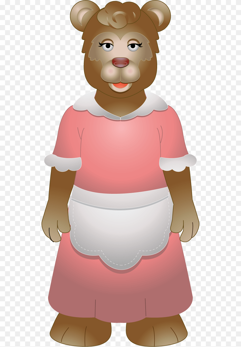 Mama Bear Los Tres Osos Mama Bear From Goldilocks, Furniture, Chair, Baby, Person Free Png Download