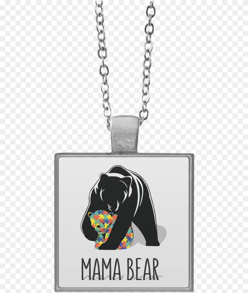 Mama Bear Necklaces Necklace, Accessories, Animal, Jewelry, Mammal Png Image