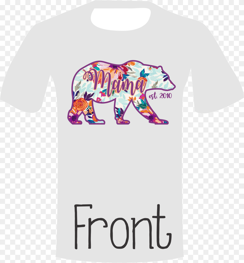 Mama Bear Shirt Grey Indian Elephant, Clothing, T-shirt Free Transparent Png