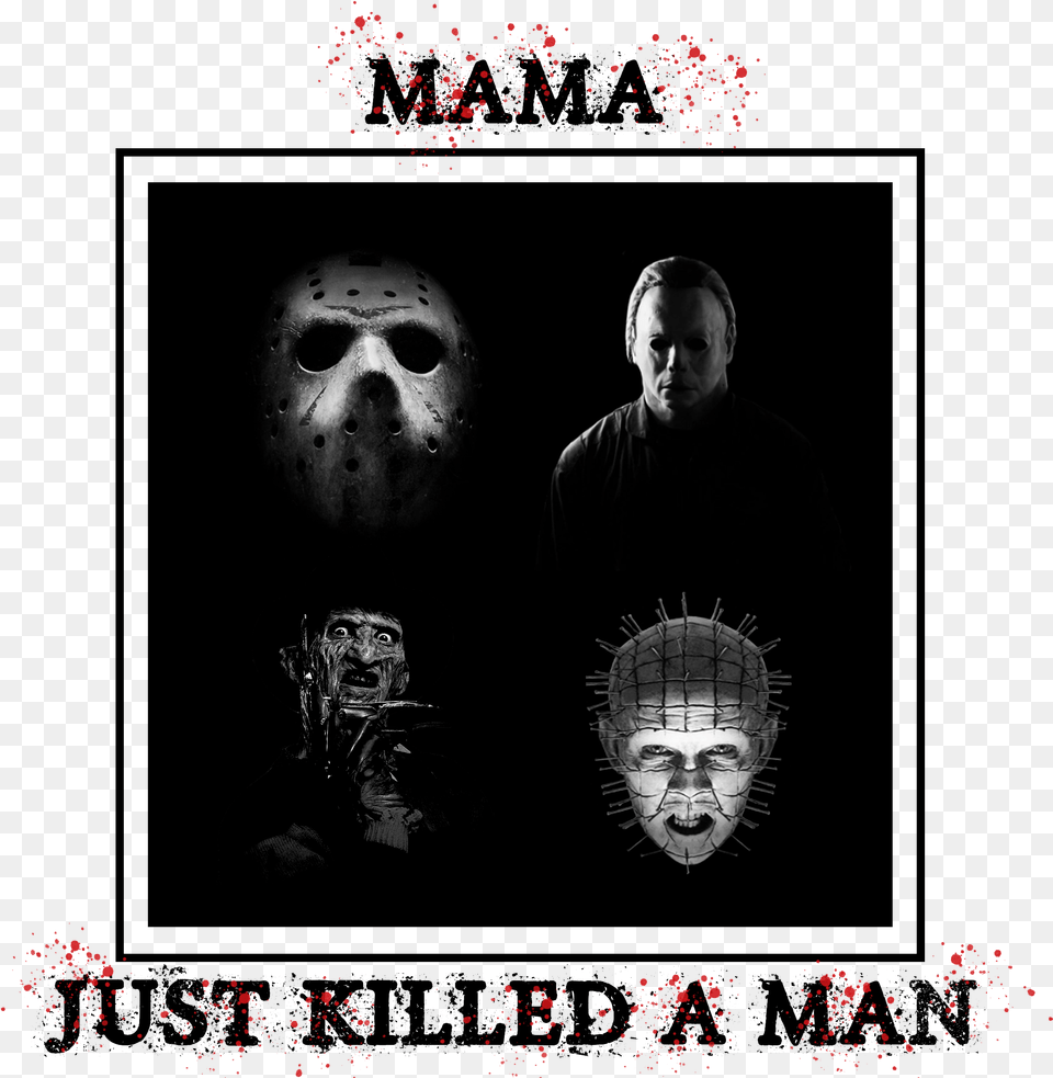 Mama Just Killed A Man Friday The, Art, Collage, Adult, Male Free Png