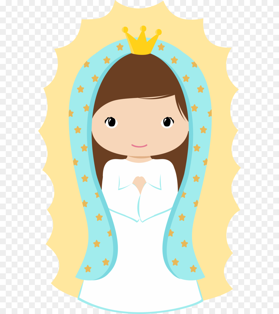 Mama Mary Rosary Clipart Hd, Face, Head, Person, Baby Png Image