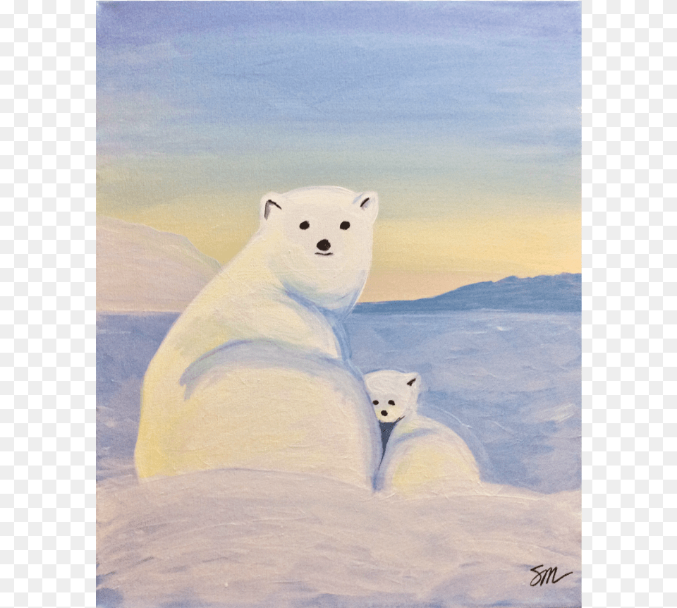 Mama Polar Bear Arctic, Animal, Mammal, Wildlife, Polar Bear Free Png Download