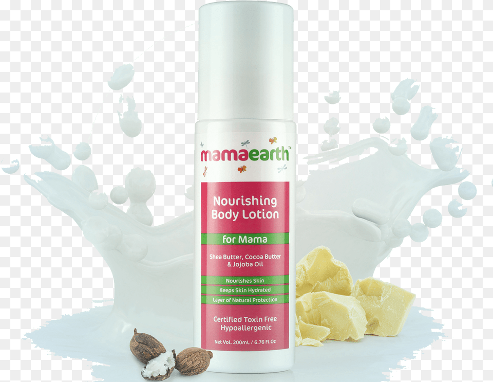 Mamaearth Nourishing Body Lotion, Herbal, Herbs, Plant, Bottle Png