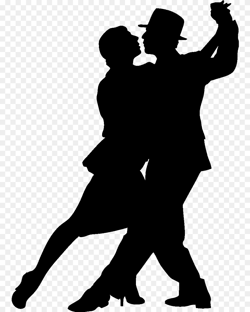 Mambo Dance Clipart Stickers De Silhouettes Et Dancing Silhouette, Gray Free Png Download
