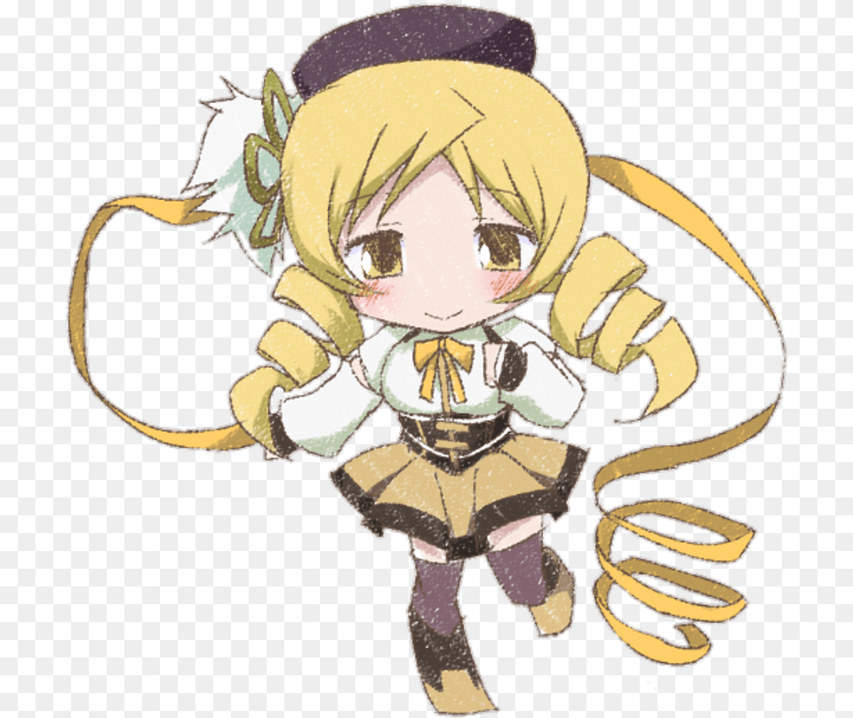 Mami Tomoe Mamitomoe Chibi Madokamagica Mami Tomoe Chibi, Book, Comics, Publication, Baby Free Transparent Png