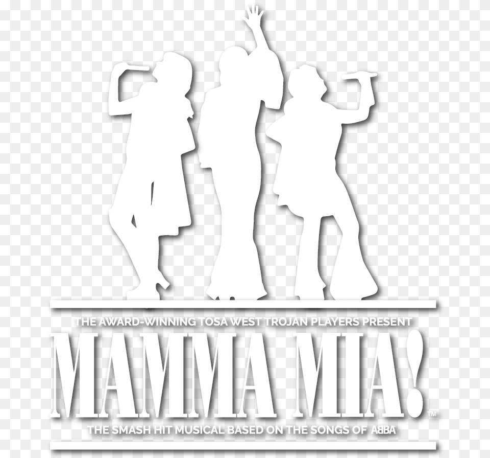 Mamma Mia Dvd, Advertisement, Silhouette, Person, Poster Free Png Download