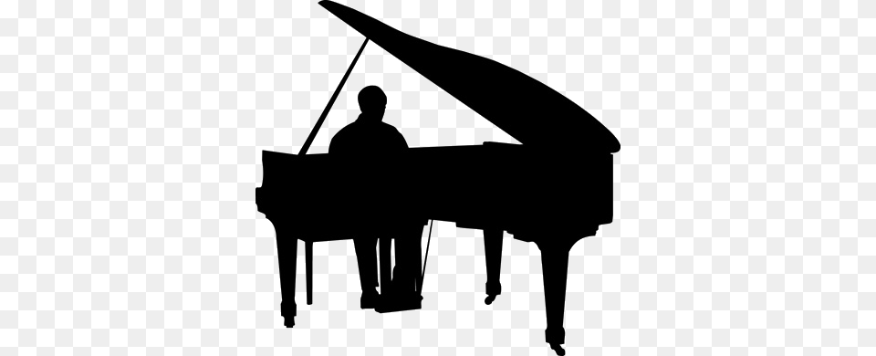 Mammal Clipart Steinway Sons Grand Piano, Silhouette, Grand Piano, Keyboard, Musical Instrument Png Image