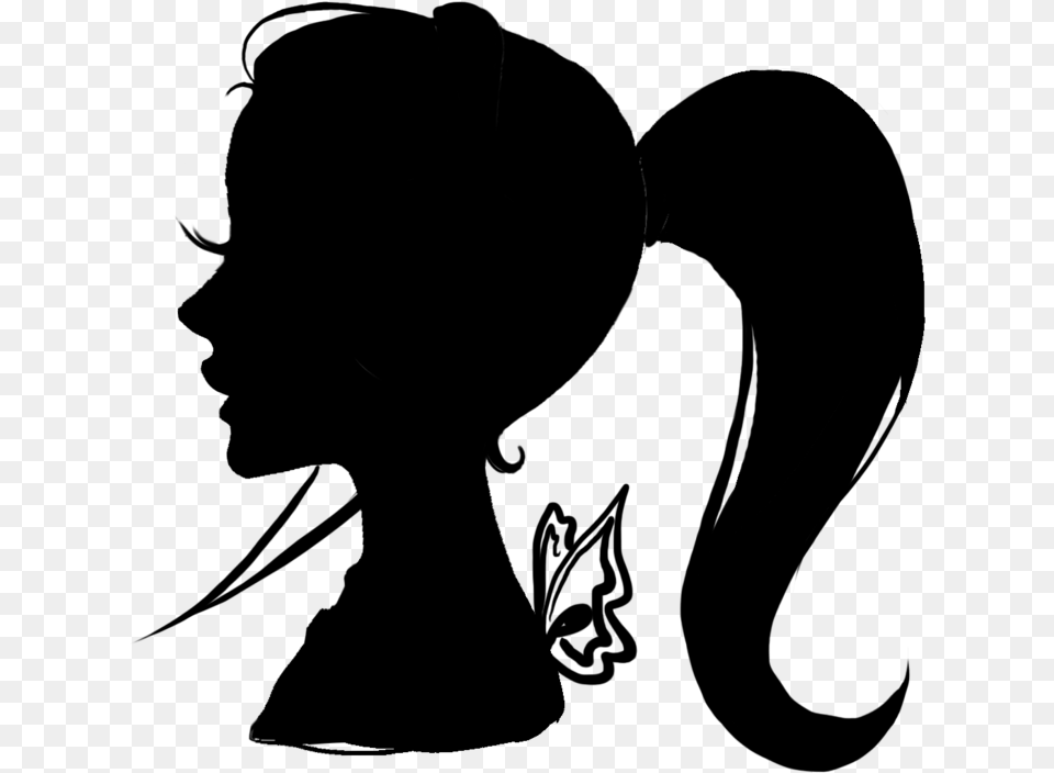 Mammal Woman Silhouette Hq Image Clipart Transparent Black Woman Silhouette, Gray Png