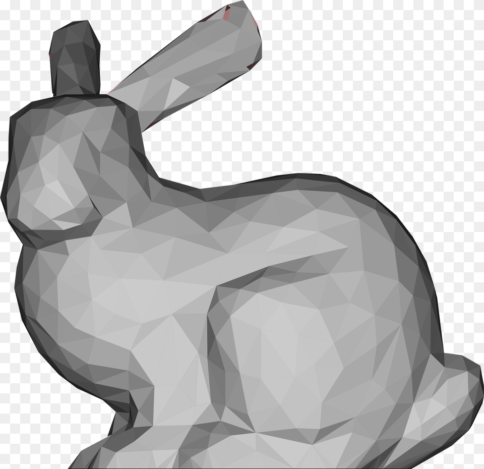 Mammalblack And Whitestanford Bunny Stanford Bunny Low Poly, Animal, Mammal, Rabbit Free Png