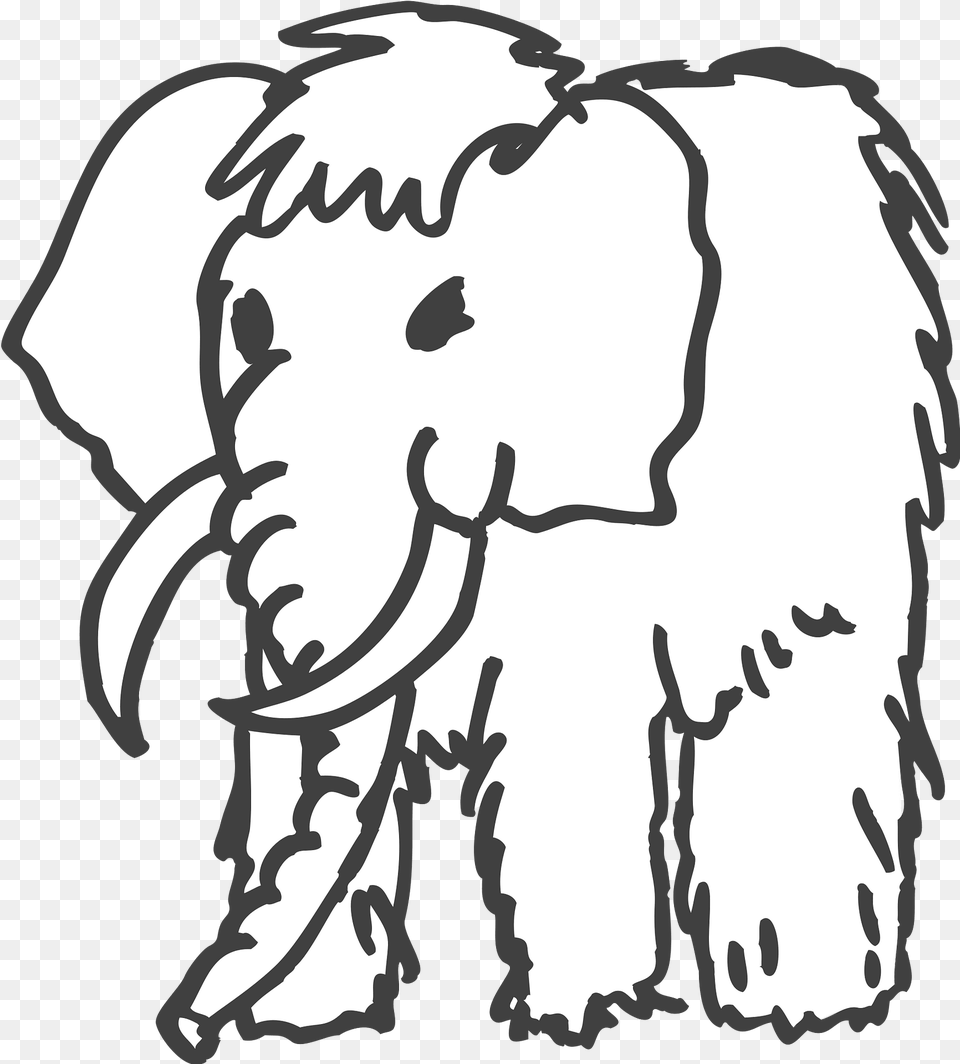 Mammoth Clipart, Animal, Mammal, Wildlife, Person Free Transparent Png