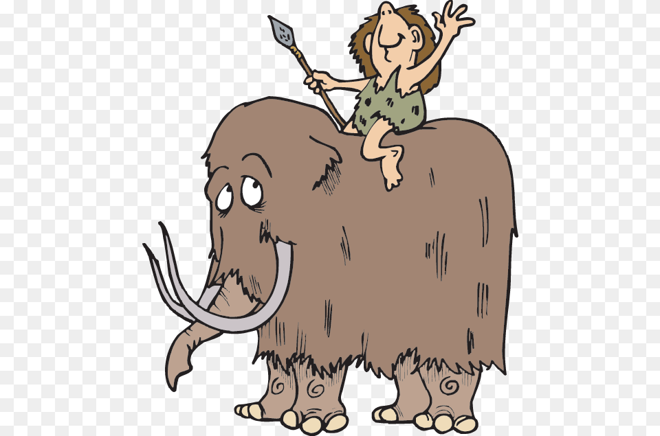 Mammoth Clipart Stone Age Clip Art, Baby, Person, Animal, Cattle Free Transparent Png