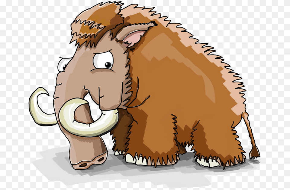 Mammoth Cool Cartoon 100 Animals Name In Hindi, Baby, Person, Animal, Mammal Png Image