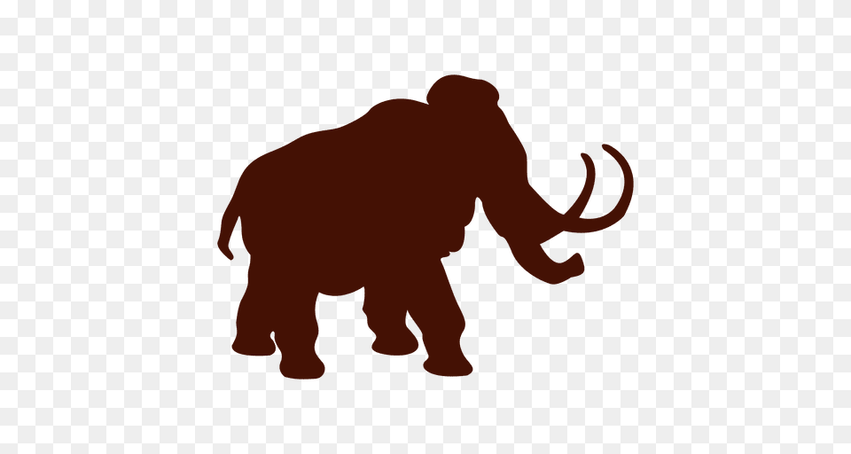 Mammoth Elephant Silhouette, Animal, Mammal, Wildlife, Bear Free Png Download